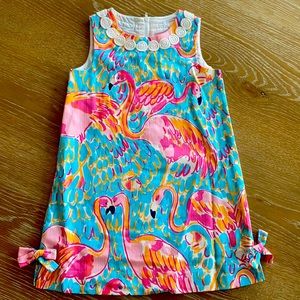 Girls EUC Lilly Pulitzer Flamingo Dress